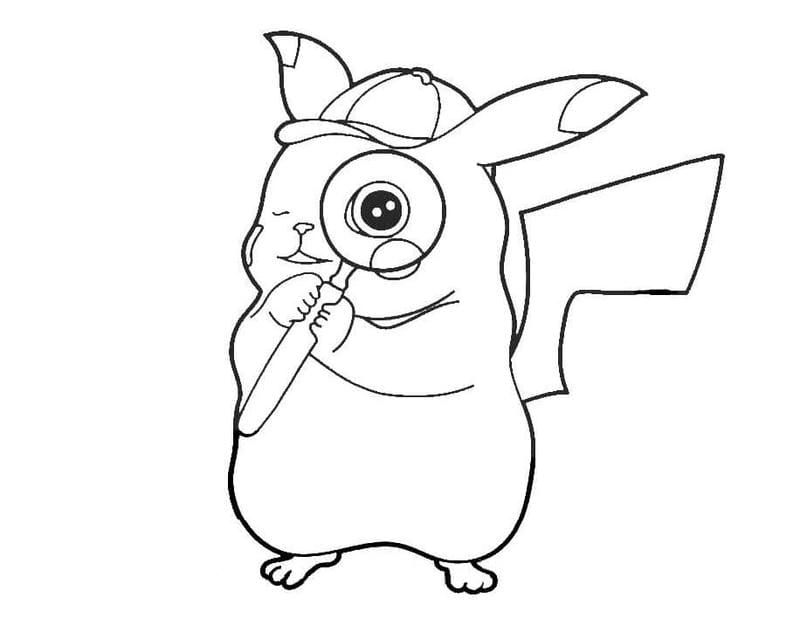Gợi ý tranh tô màu cho bé pikachu đáng yêu