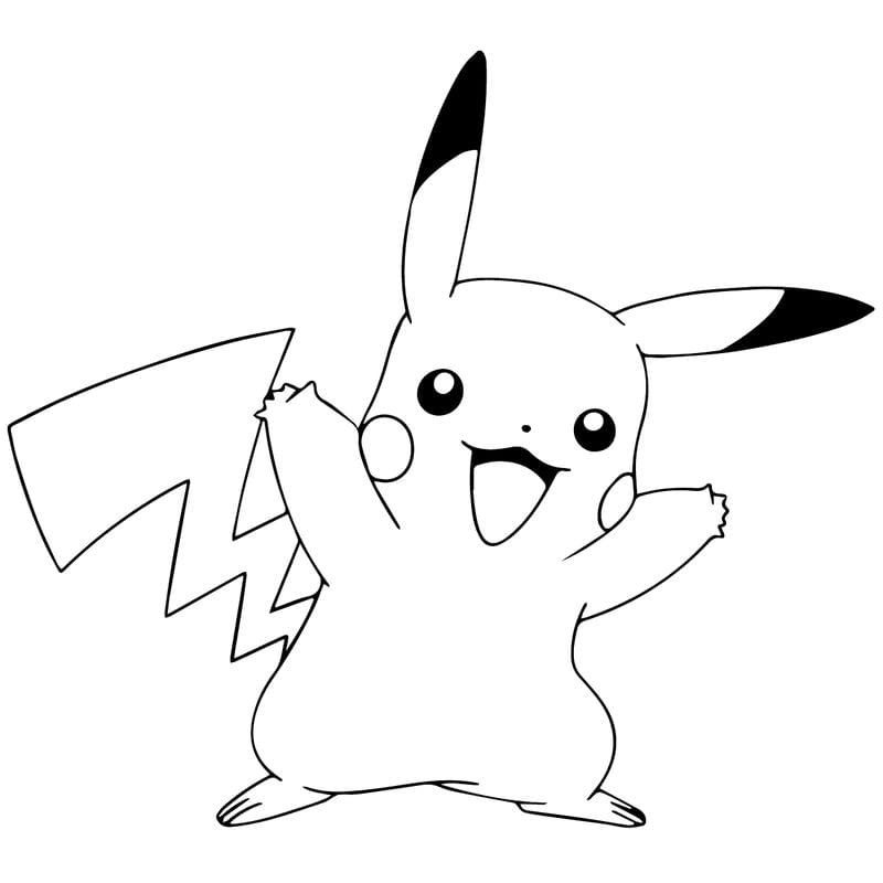 Khám phá ngay tranh tô pikachu đẹp mắt