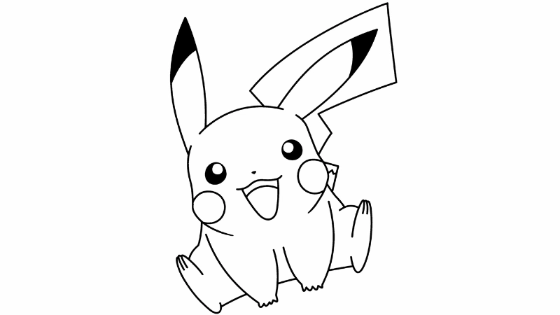 Mẹ chọn ngay tô màu con pikachu cho bé