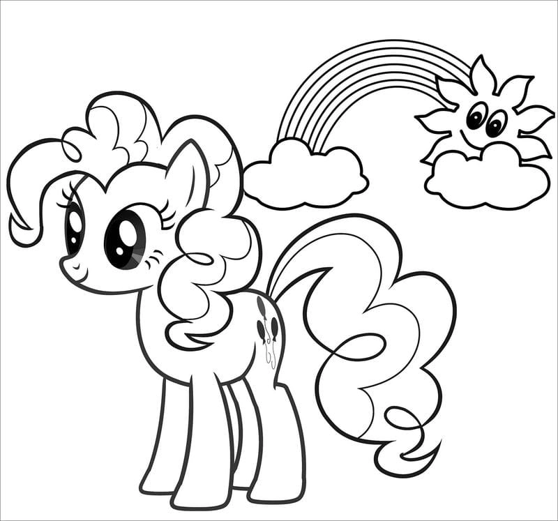 Khơi gợi sáng tạo với tranh to màu pony cầu vồng