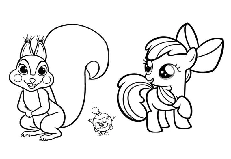 Bộ sưu tập tô màu ngựa pony cực dễ thương