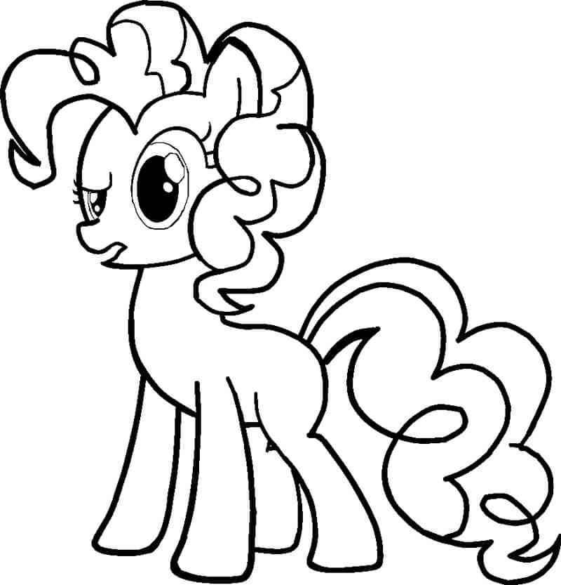 Cùng bé vui vẻ với tranh tô màu chú ngựa pony