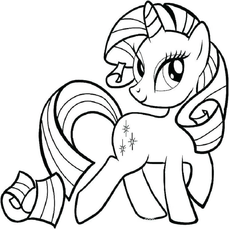 Bé yêu thích bộ tranh pony tô màu