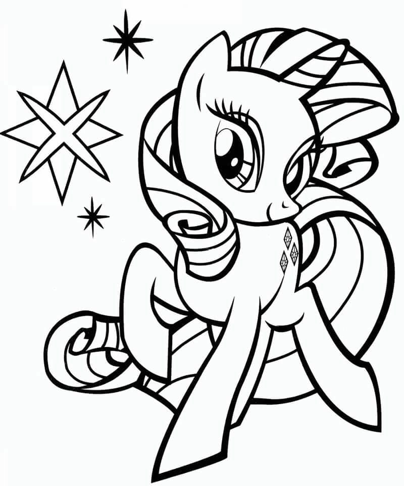 Cùng bé trải nghiệm tranh tô màu pony người