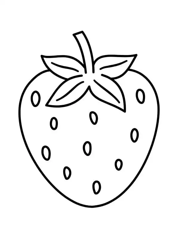 Giúp bé rèn luyện kỹ năng với tô màu trái dâu tây