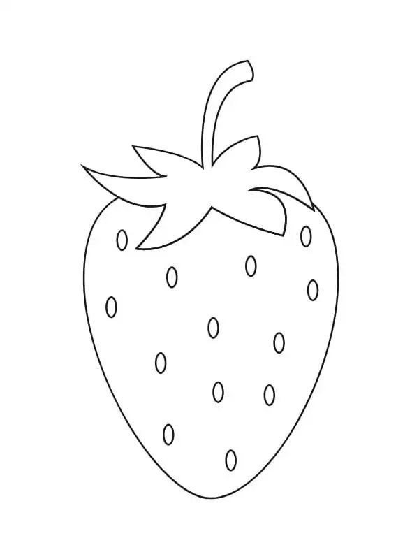 Bộ sưu tập hình tô màu quả dâu tây ngộ nghĩnh