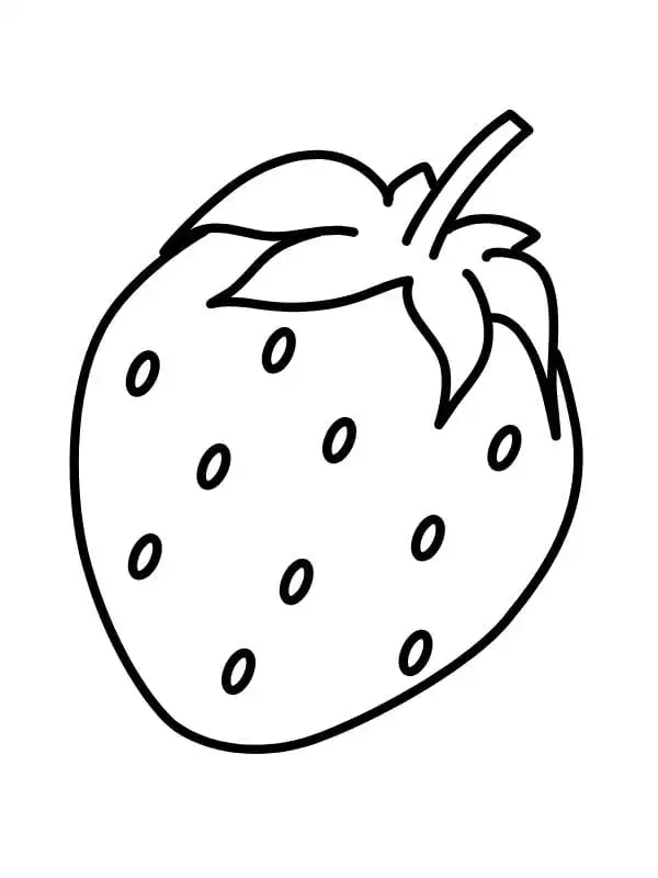 Chọn tranh tô màu cây dâu tây sáng tạo