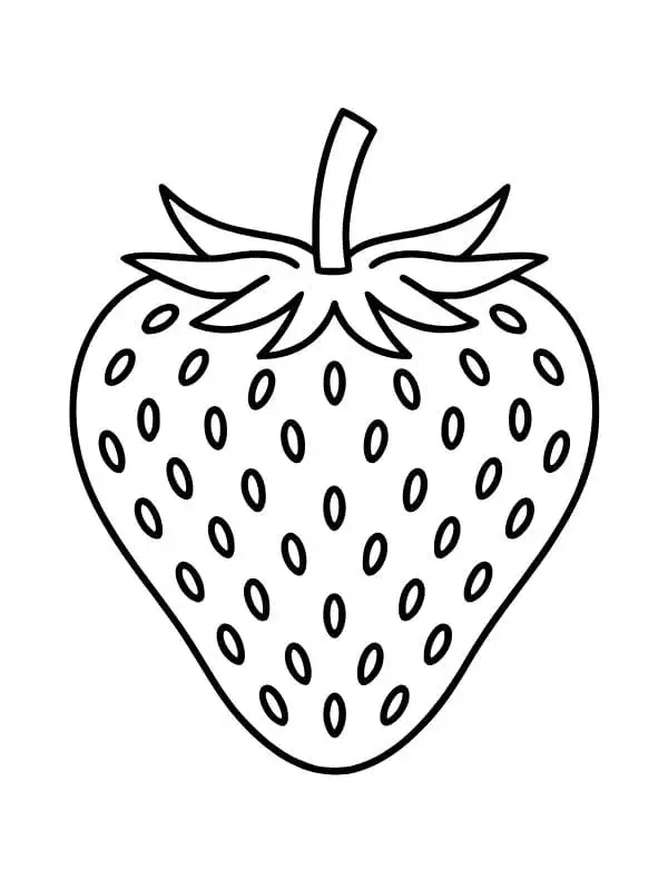 Bé thích tranh tô màu cô bé dâu tây ngộ nghĩnh