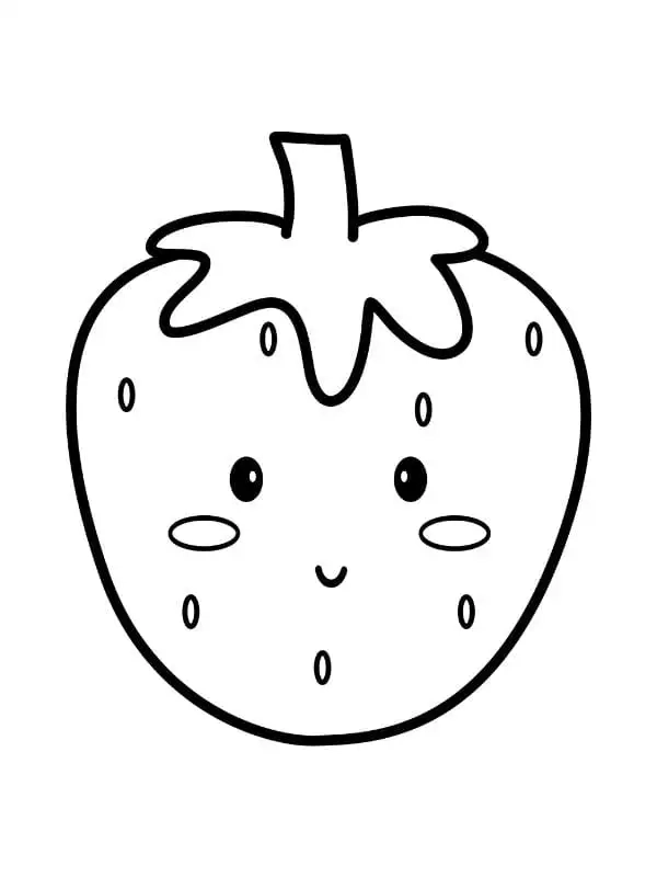 Chọn ngay hình quả dâu cho bé tô màu dễ thương