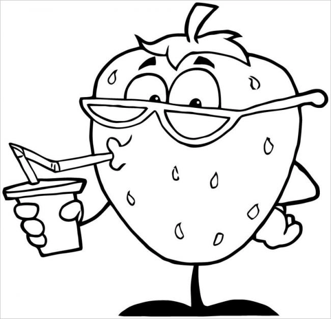 Giúp bé tô màu tranh quả dâu tây dễ thương