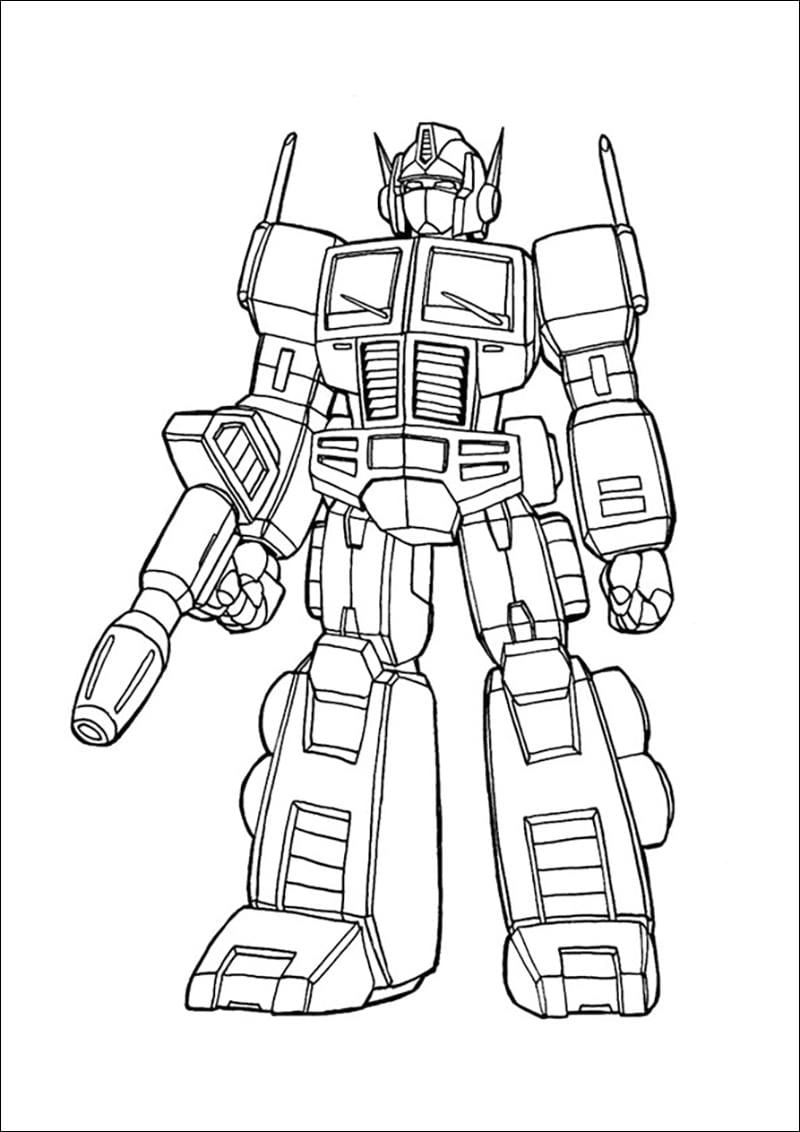 Khám phá bộ tranh tô màu robot đẹp dễ tải