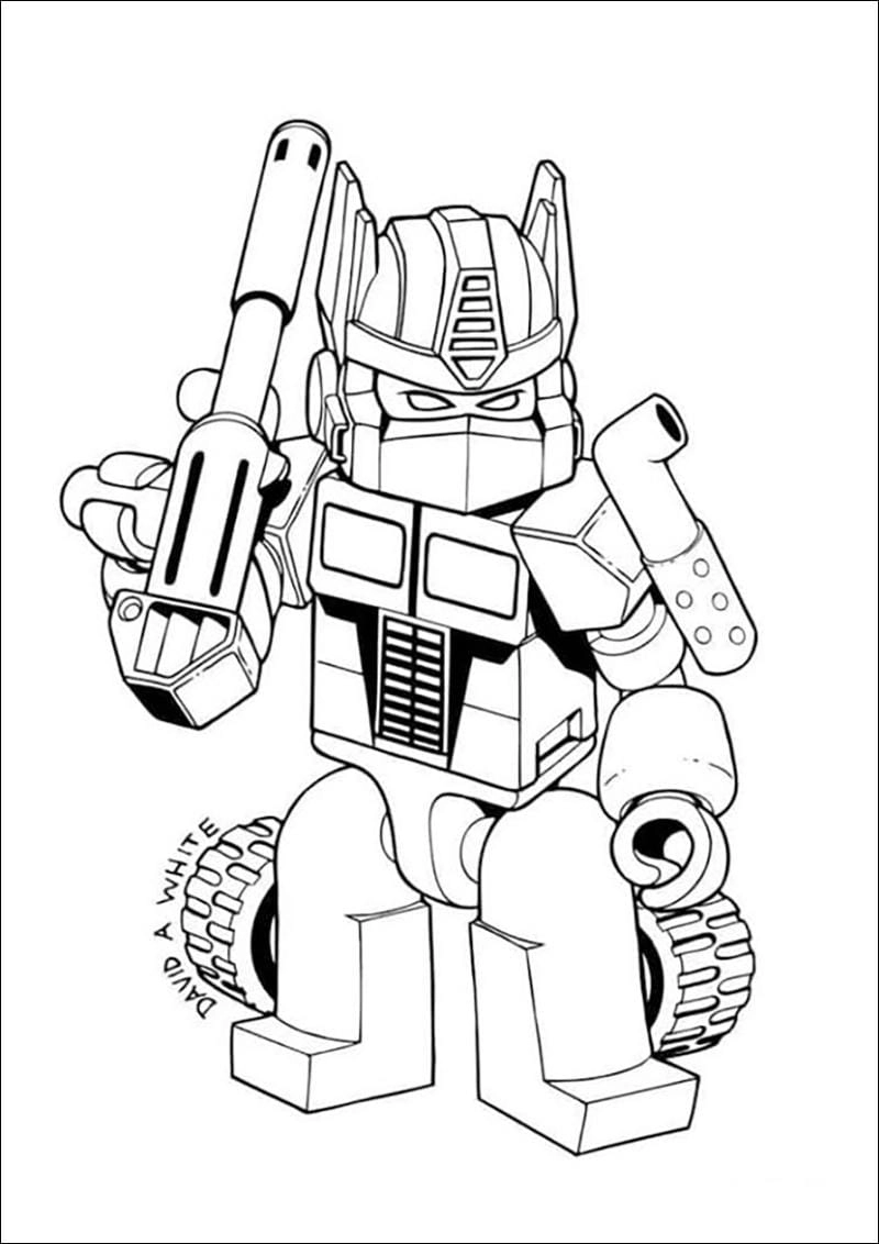 Tập tô cùng hình robot cho bé tô màu hấp dẫn