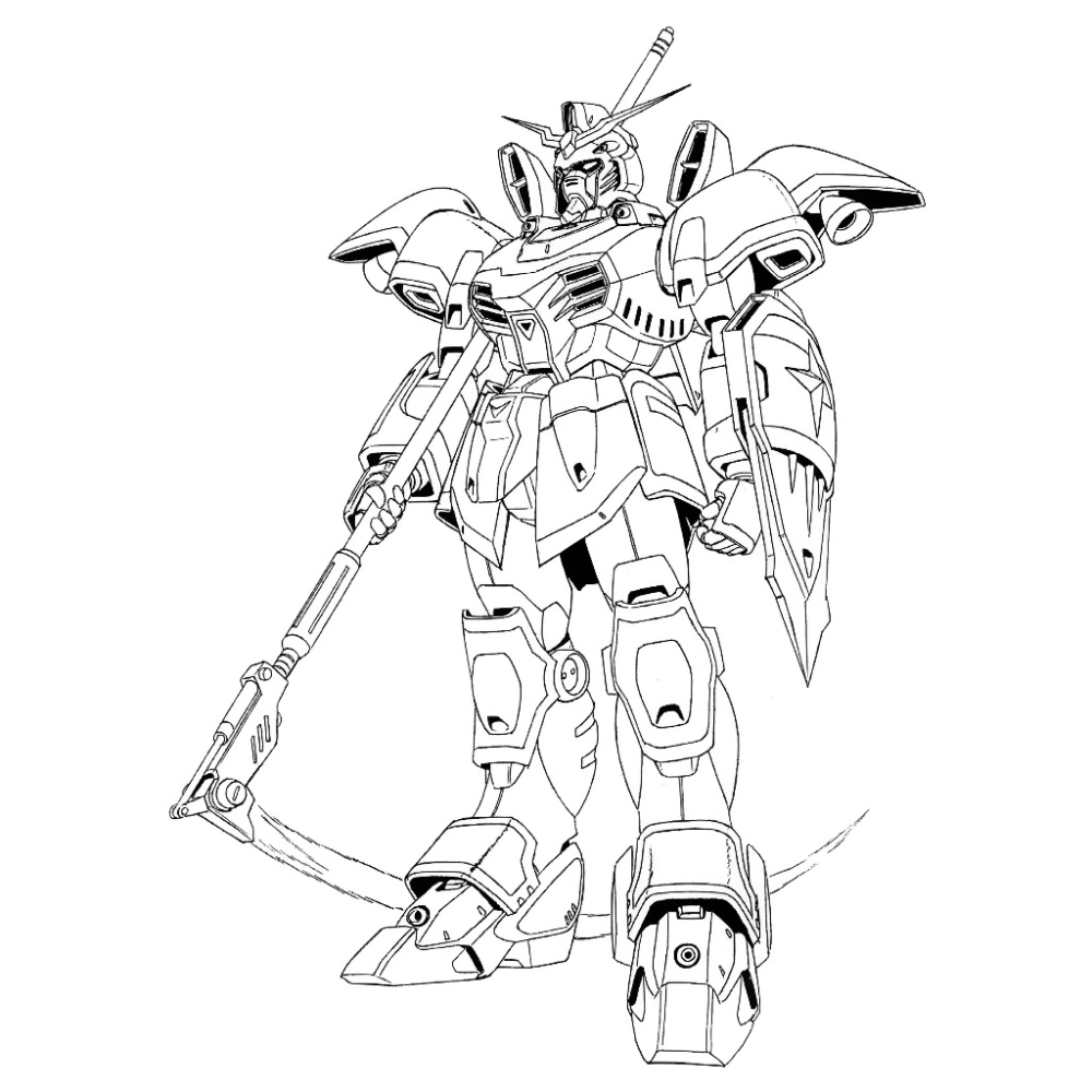 Bé mê ngay với tranh tô màu robot gundam