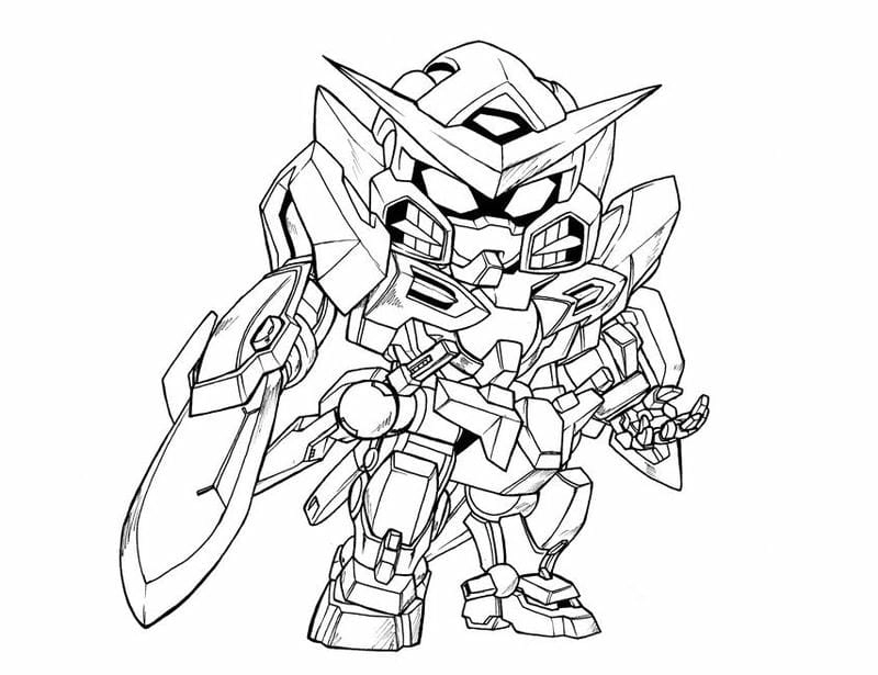 Thỏa sức sáng tạo với rô bốt tranh tô màu robot