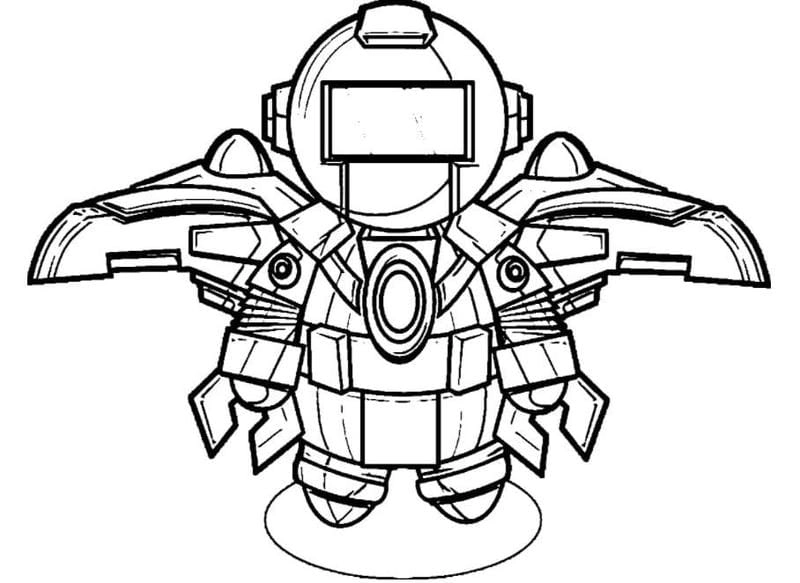 Sáng tạo với tranh to mau robot bien hinh