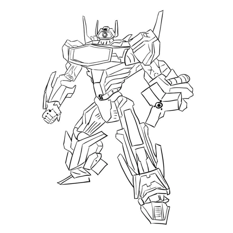 Tổng hợp tranh tô màu robot cho bé trai thú vị