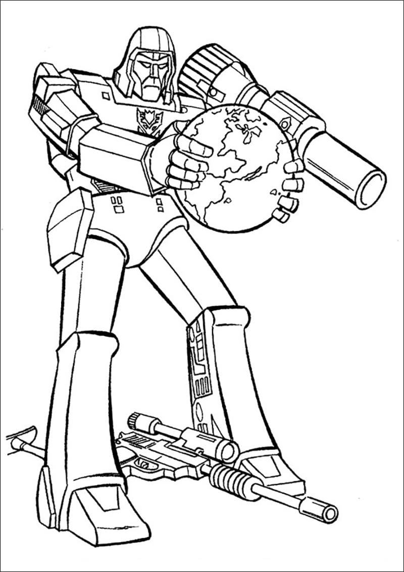 Cha mẹ tìm ngay tranh tô màu robot cho bé