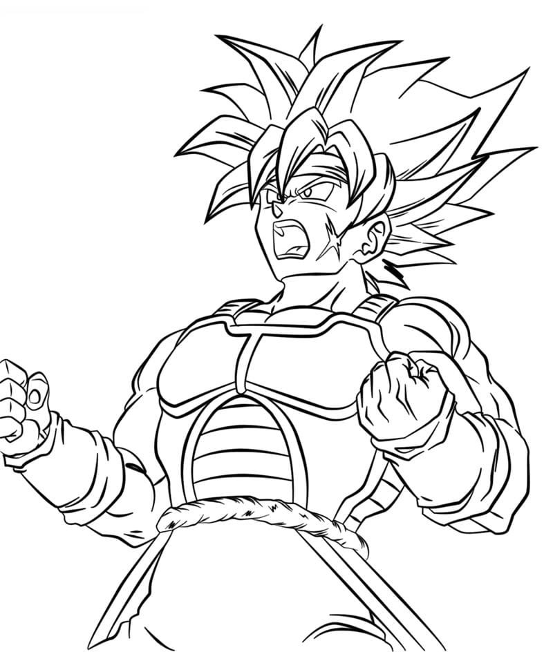 Khám phá ngay tranh tô màu songoku
