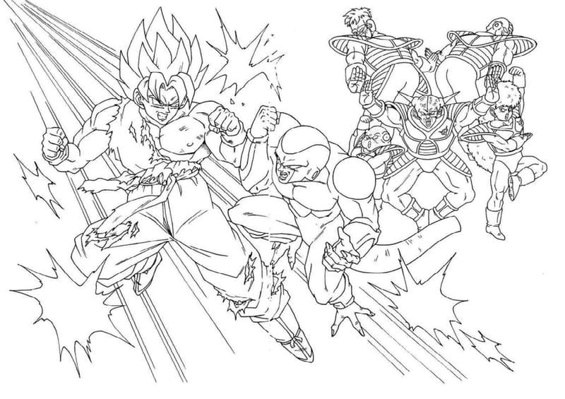 Gợi ý đơn giản về cách tô màu songoku