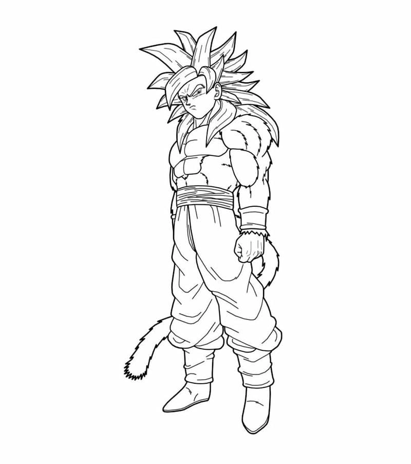 Khám phá mẫu mới hình goku tô màu