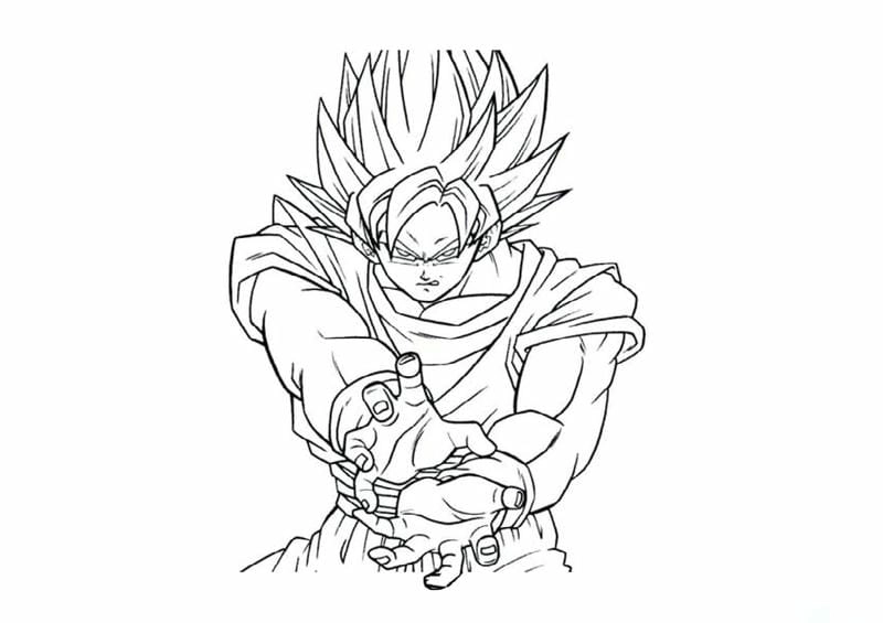 Gợi ý tải về hình tô màu songoku dễ thương