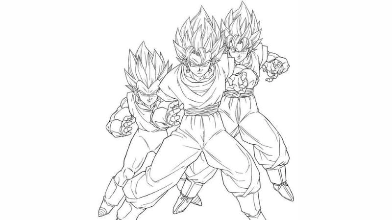 Rèn luyện kỹ năng với tranh tô màu goku