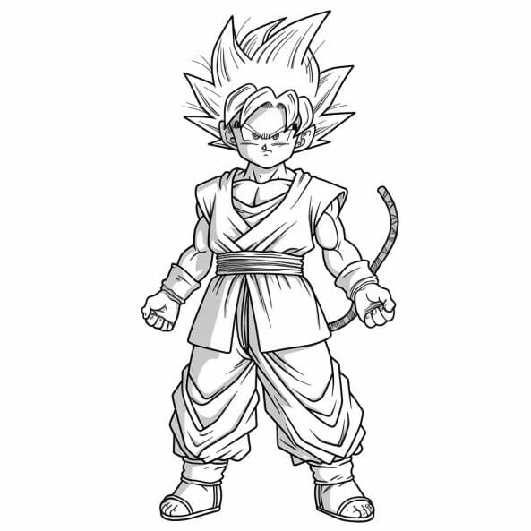 Thử ngay mẫu songoku tô màu hot nhất