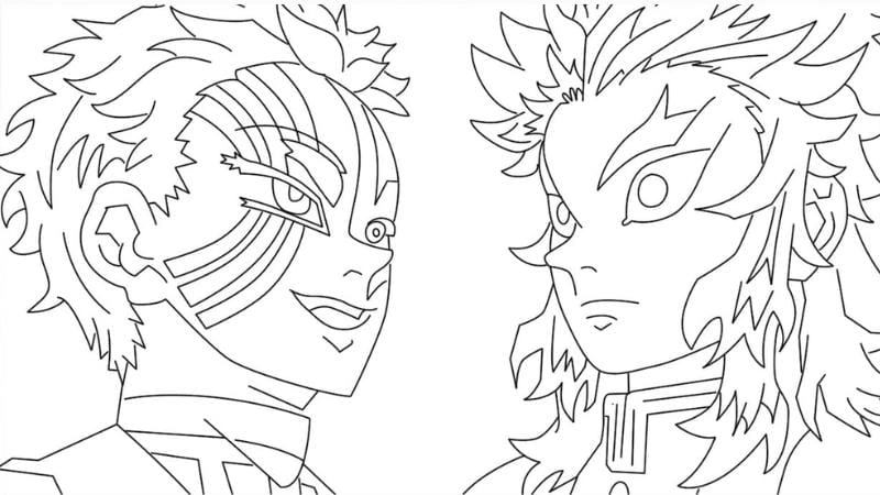 Tải ngay hình thanh gươm diệt quỷ tô màu đẹp