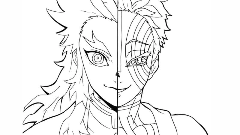 Mẹ hãy in tranh tô màu thanh gươm diệt quỷ cho bé