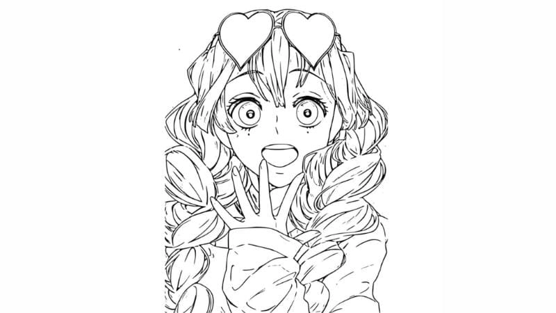 Cùng bé chọn tranh tô màu thanh gươm diệt quỷ mitsuri