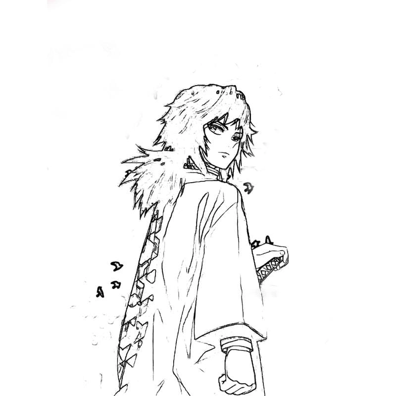 Chọn lọc anime tranh tô màu thanh gươm diệt quỷ độc đáo