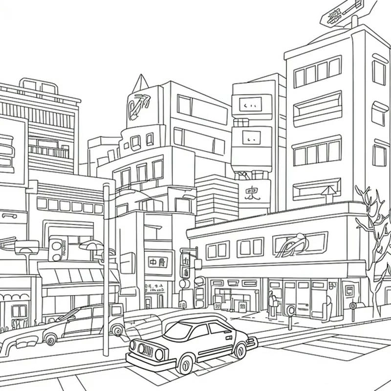 Tổng hợp bức tranh vẽ thành phố đẹp