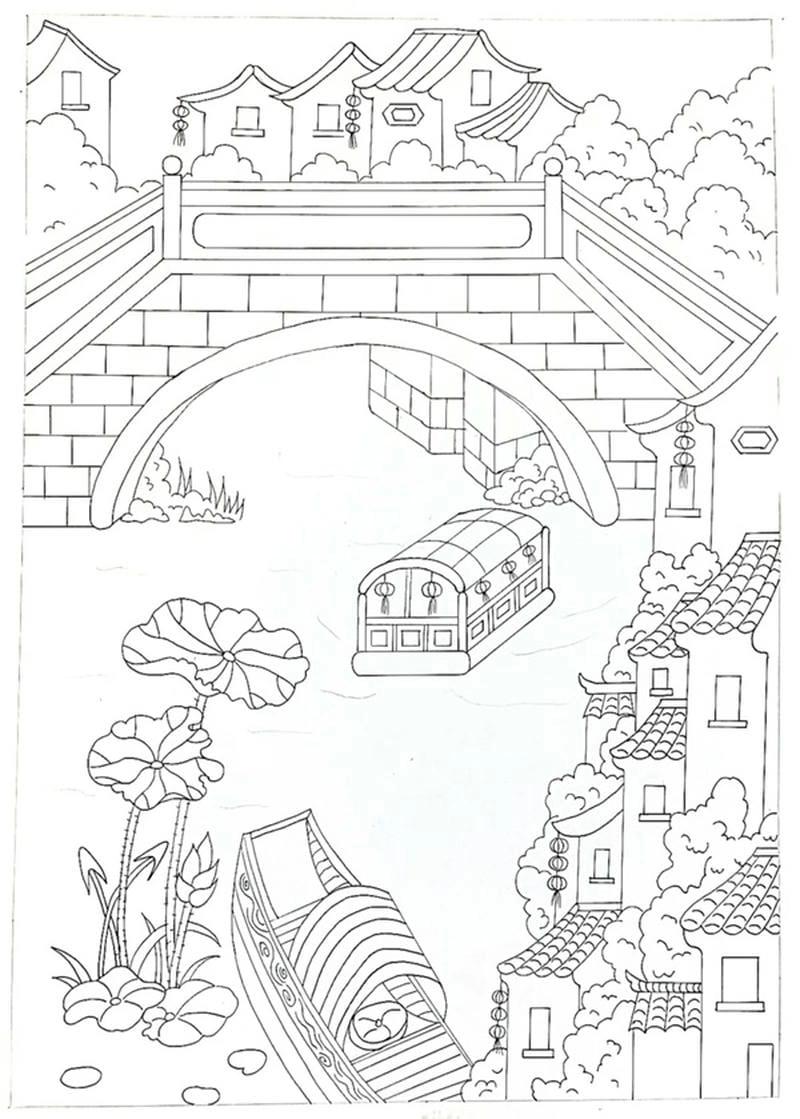 Ngắm nhìn những bức tranh vẽ về thành phố