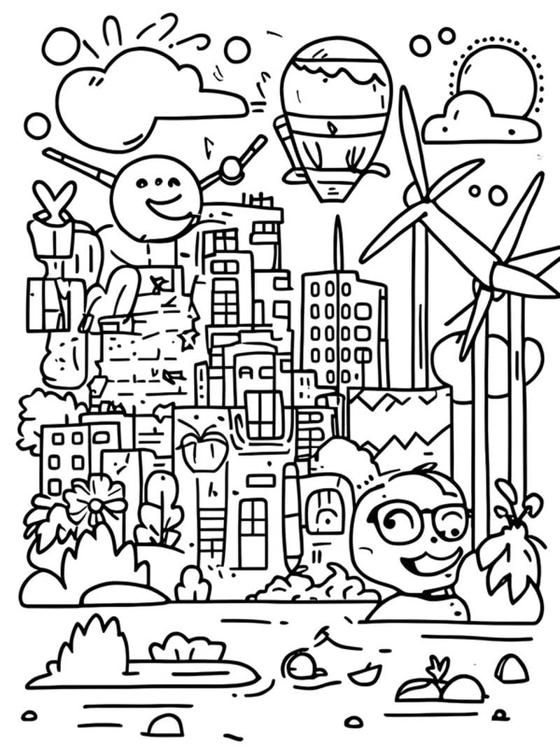 Chiêm ngưỡng tranh thành phố hiện đại sáng tạo