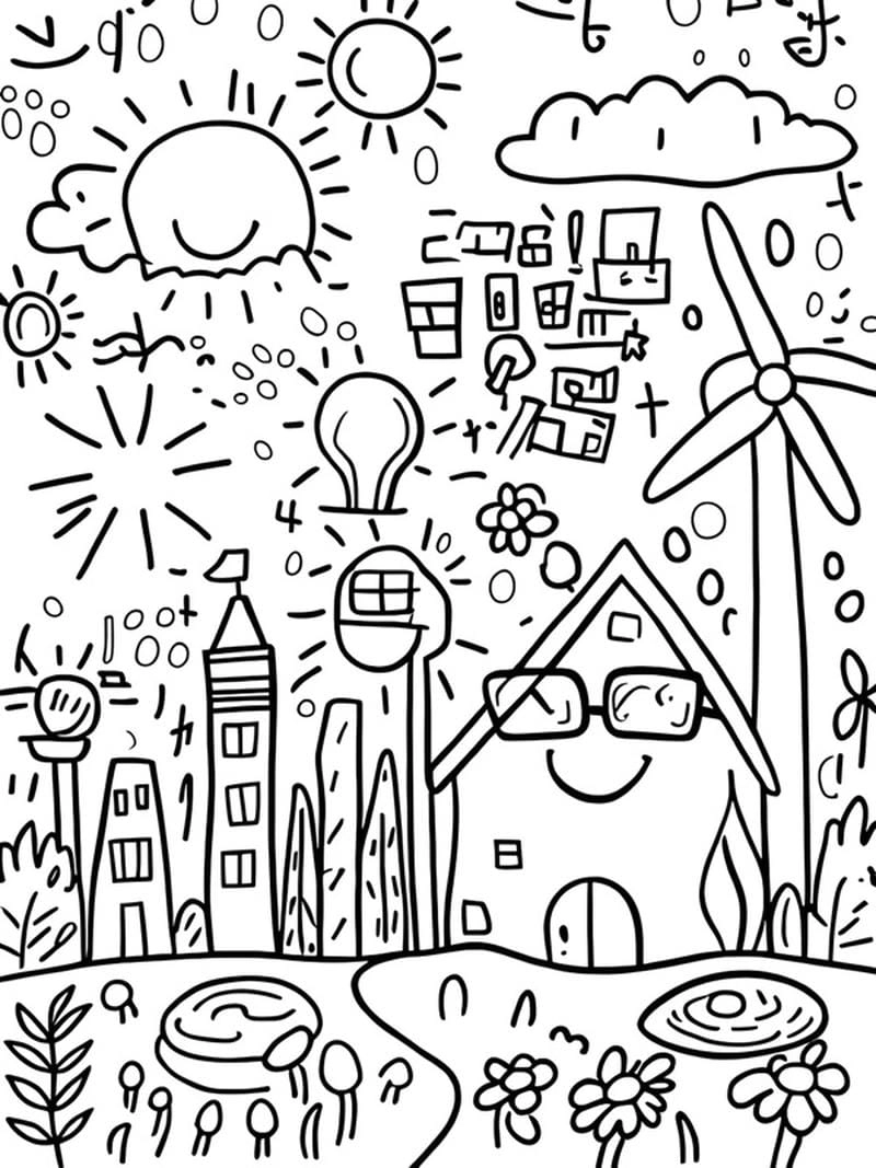 Khám phá tranh thành phố đen trắng độc đáo