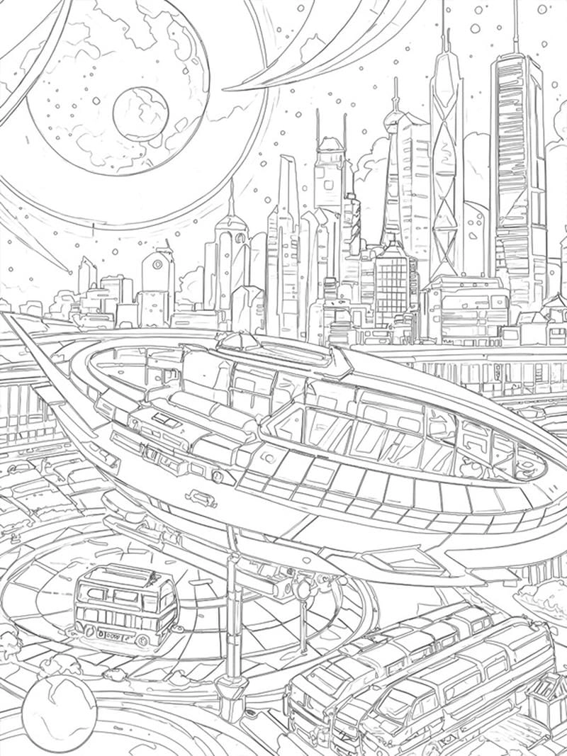 Sáng tạo không giới hạn với vẽ phong cảnh thành phố