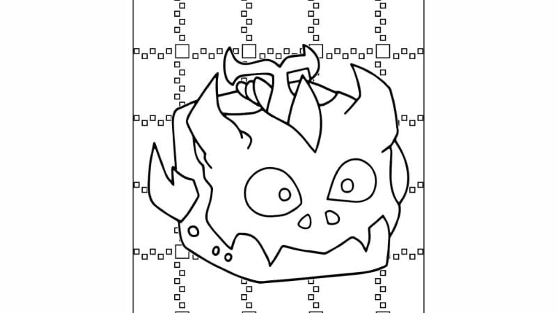 Sáng tạo cùng tranh tô màu trái ác quỷ trong blox fruit dragon