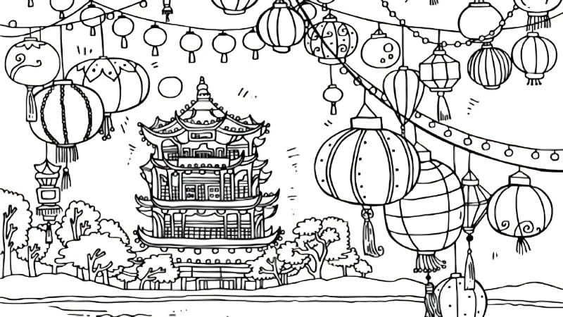 Vui học lễ hội cùng tô màu trung thu