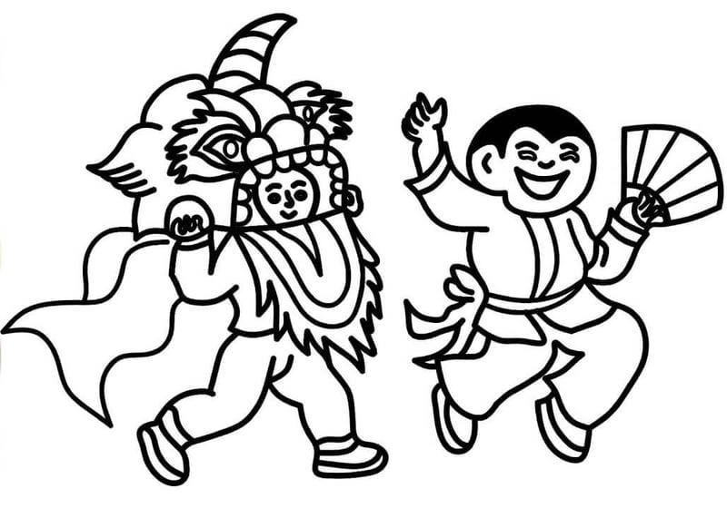 Sáng tạo cùng tranh tô màu rước đèn trung thu