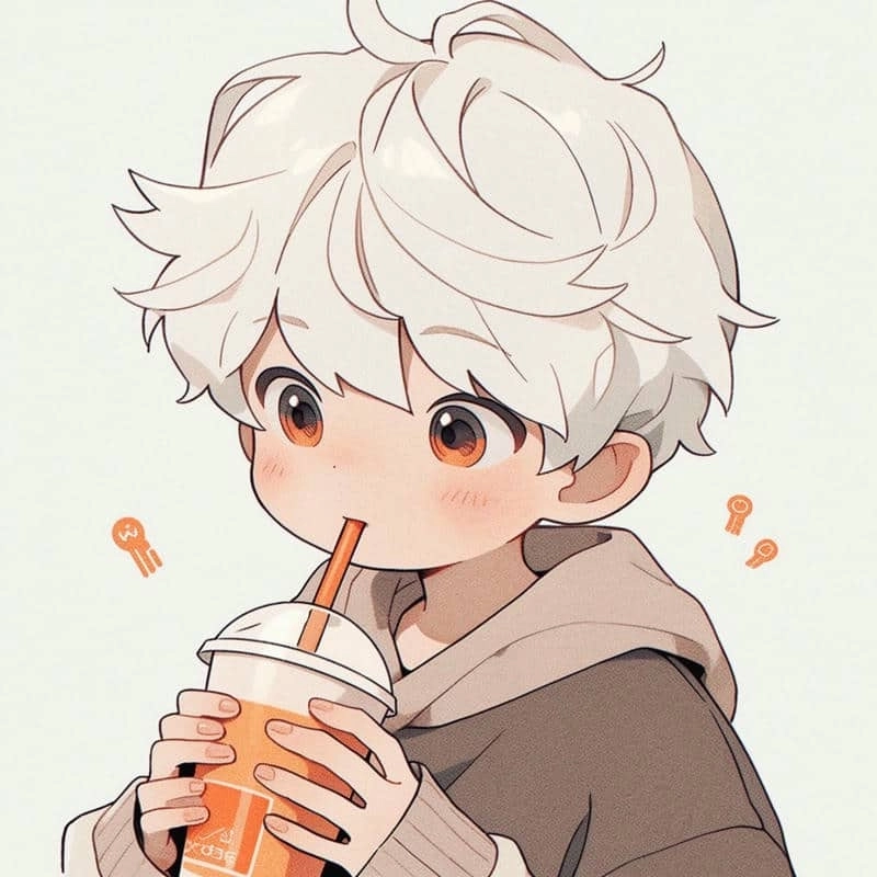 Tận hưởng vẻ đẹp ảnh chibi boy tóc trắng độc đáo