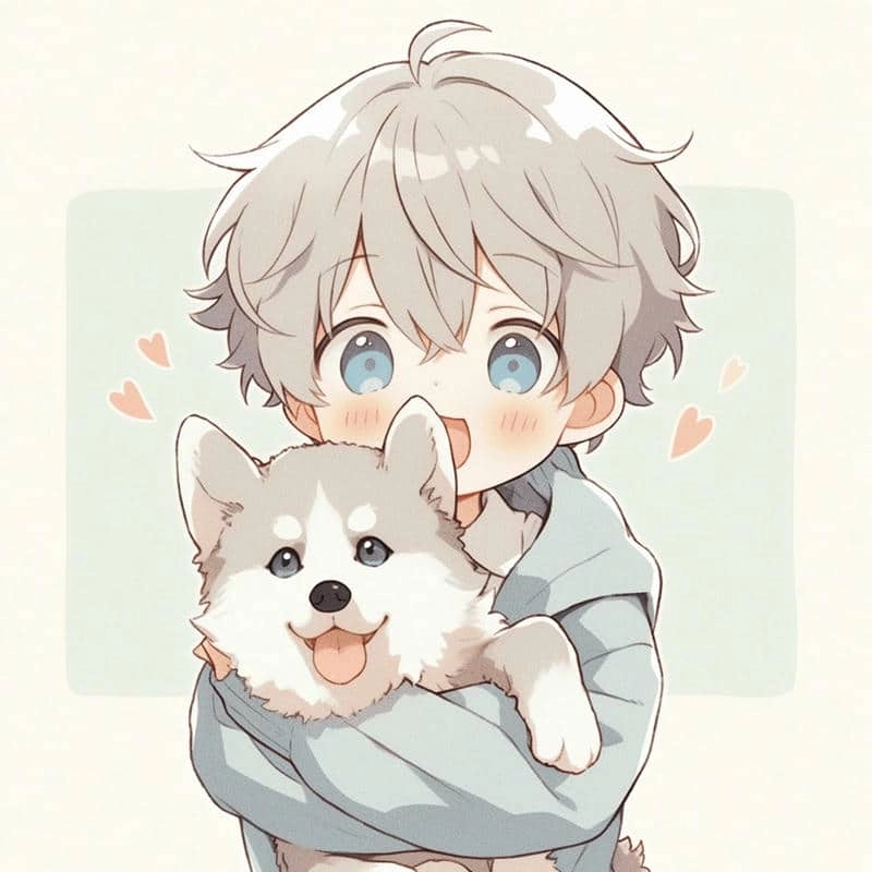 Ngắm ảnh chibi boy trắng đen nghệ thuật ấn tượng