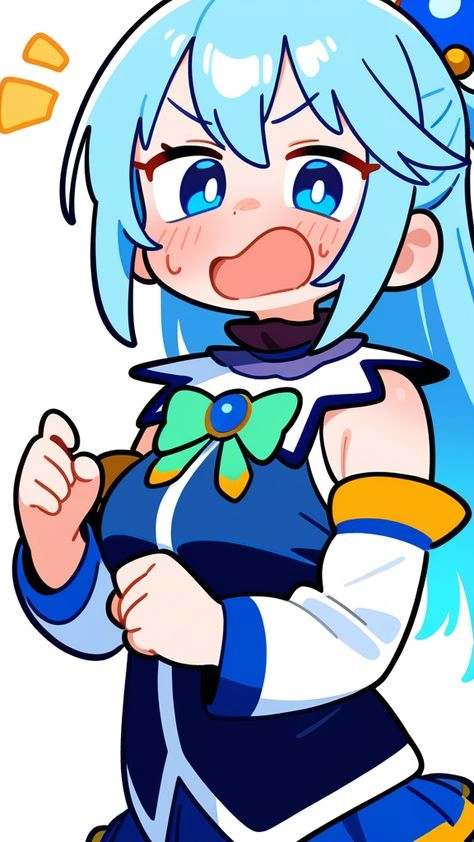 Khám phá aqua chibi art cực dễ thương