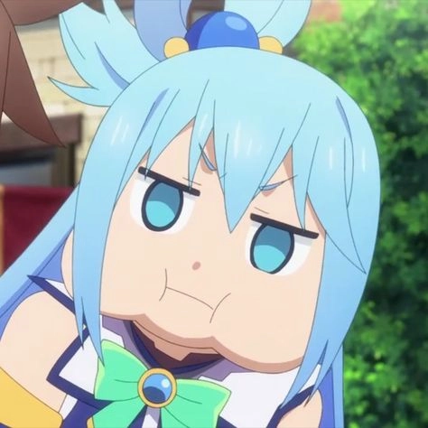 Chibi fanart đẹp mắt gắn liền với aqua chibi