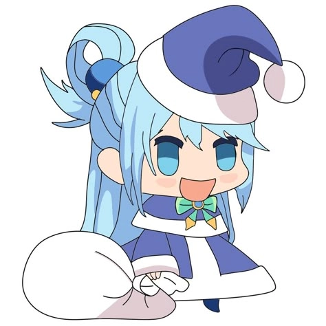 Thưởng thức chibi artwork về aqua chibi dễ thương