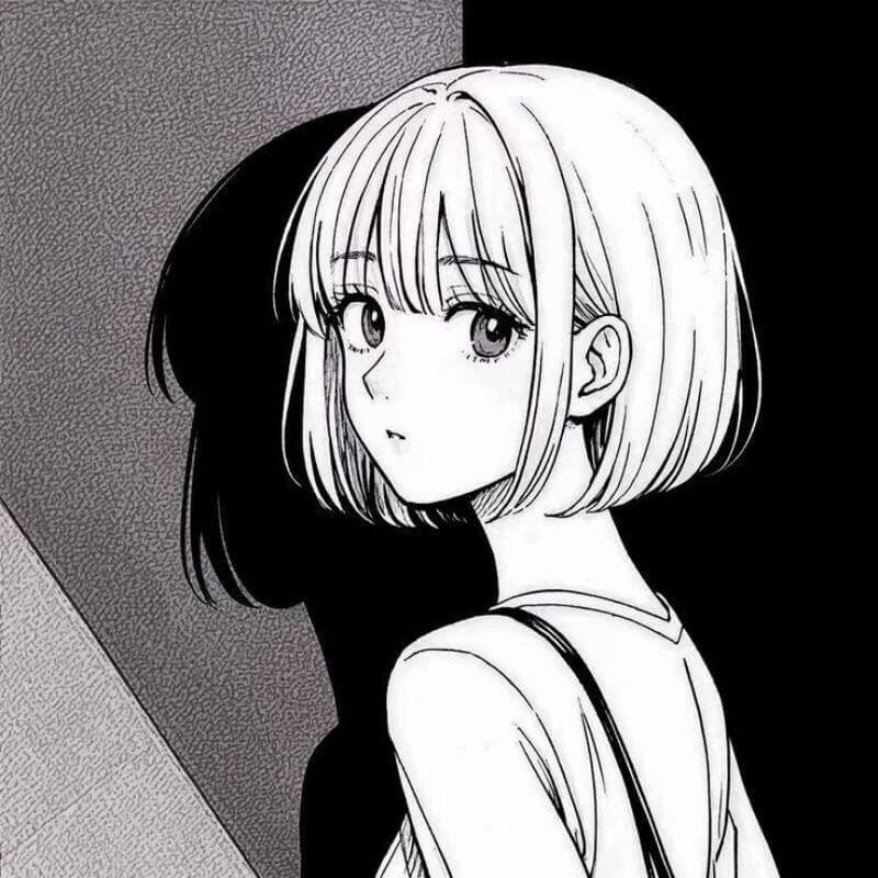 Thỏa sức chọn avatar anime trắng đen độc đáo