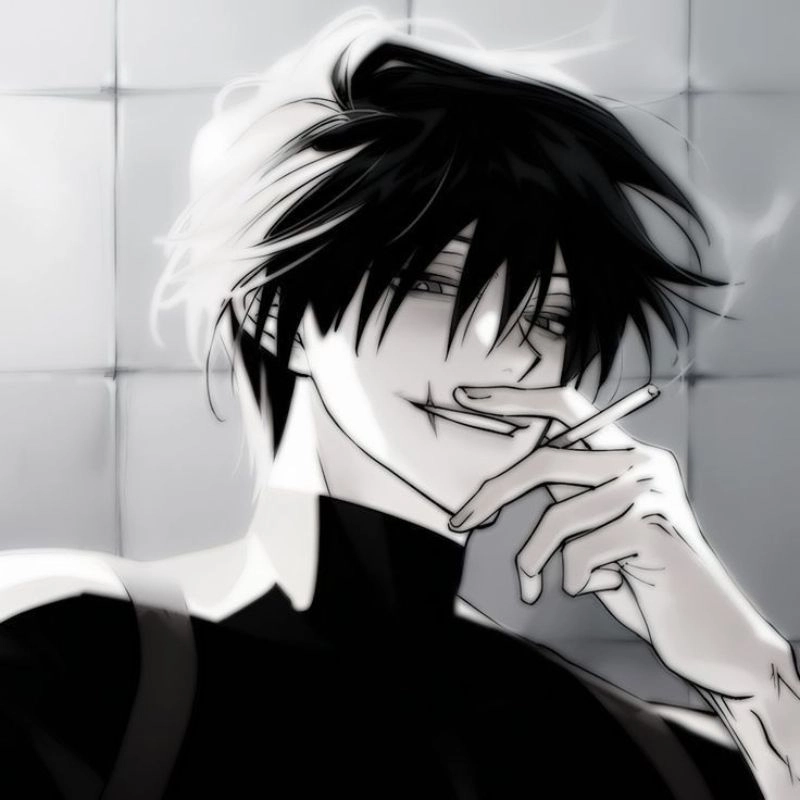 Thể hiện cá tính với avatar anime trắng đen ngầu