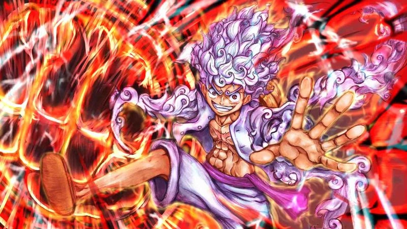 Ảnh luffy gear 5 manga cực cuốn chuẩn nét truyện