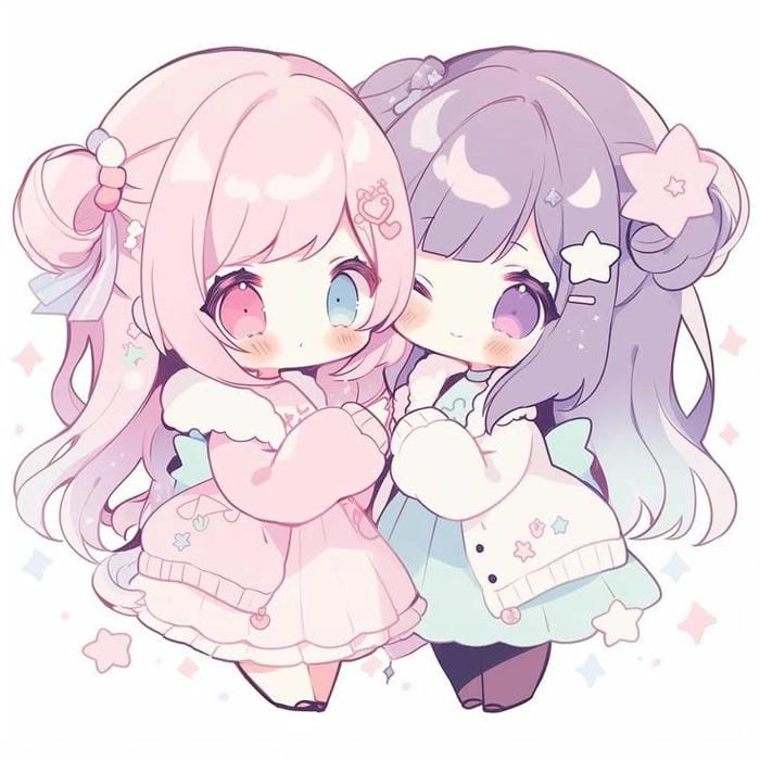 Tận hưởng khoảnh khắc vui với chibi bạn bè