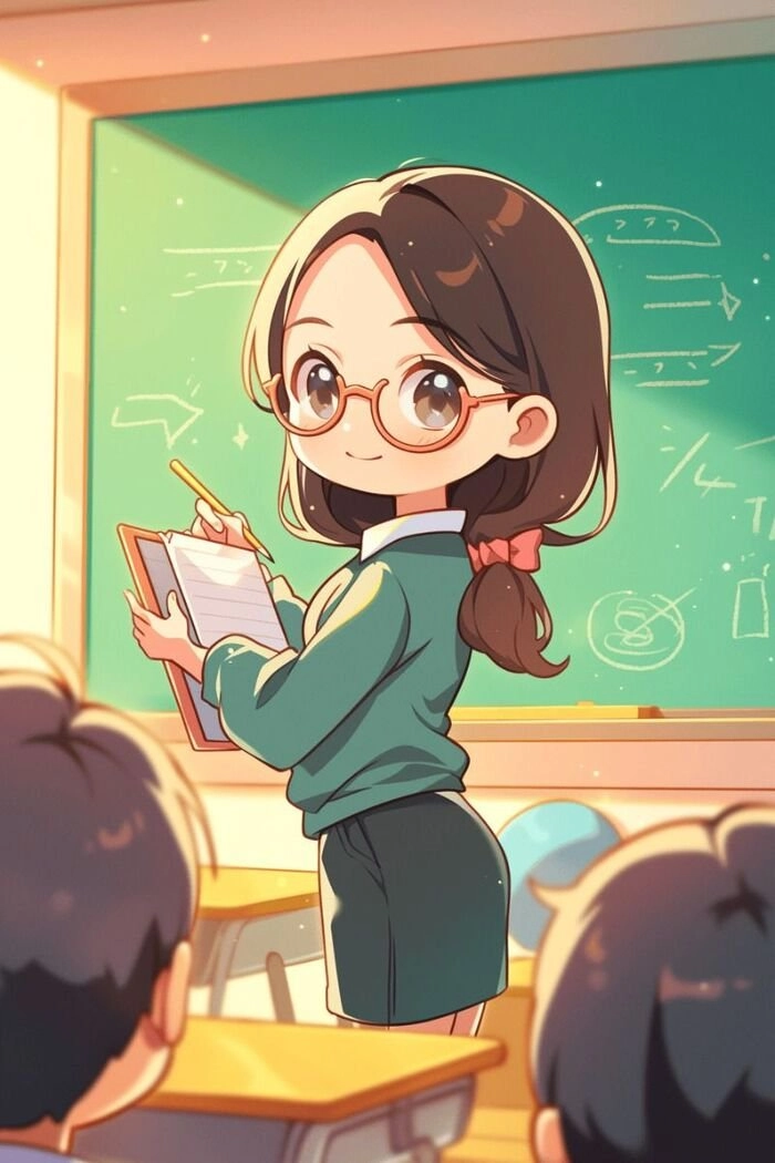 Thỏa sức sáng tạo với tô màu cô giáo chibi vui nhộn