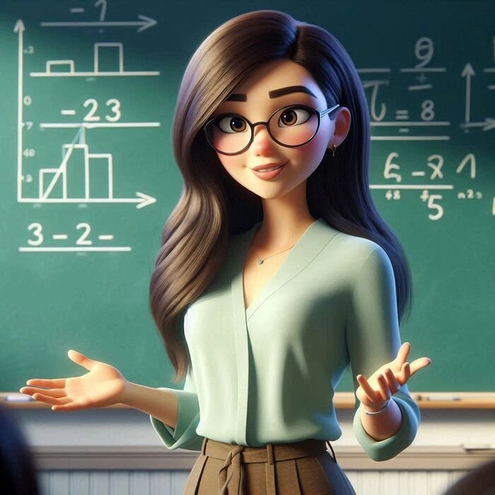 Hình chibi cô giáo mầm non dễ thương cho bé yêu